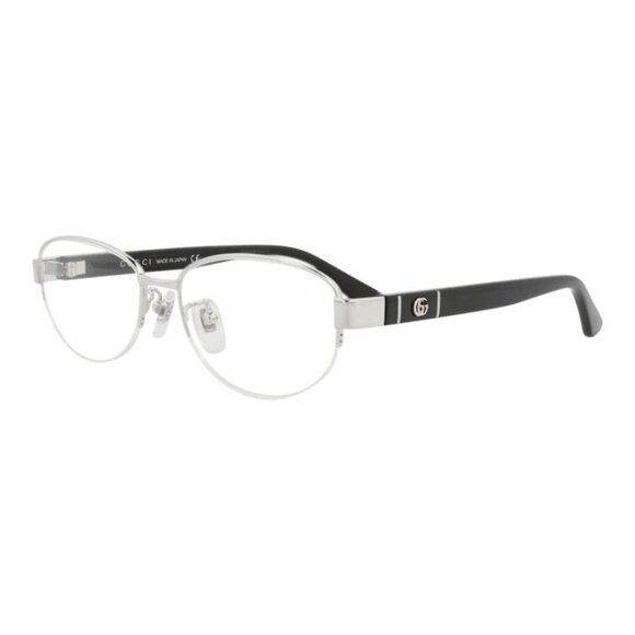 Gucci Womens Round/Oval Silver Black Transparent Fashion Designer Eyewear - Picture 1 of 4